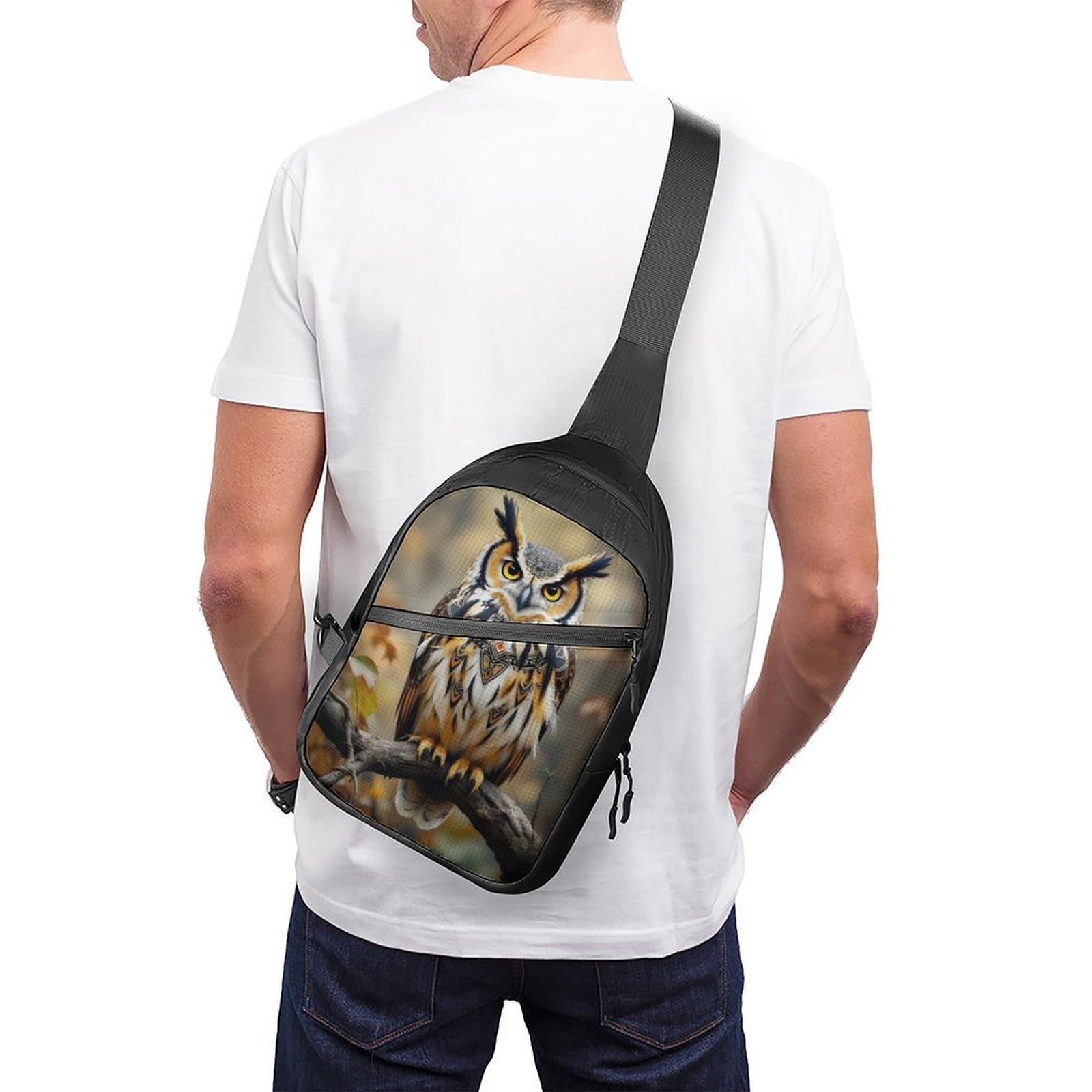 Native Owl Crossbody Sling Bag - Image 2
