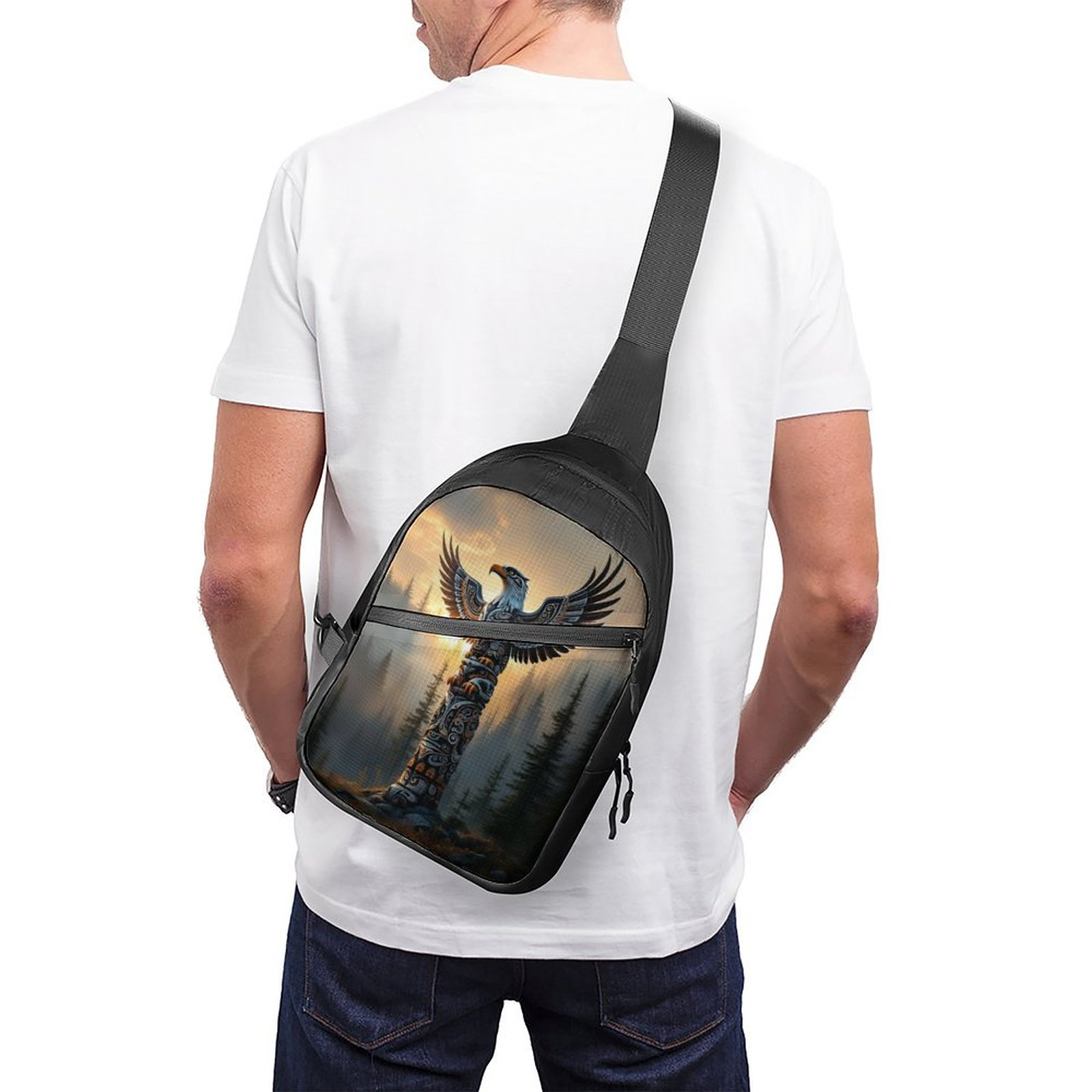 Native Eagle Shoulder Bag For Sale
