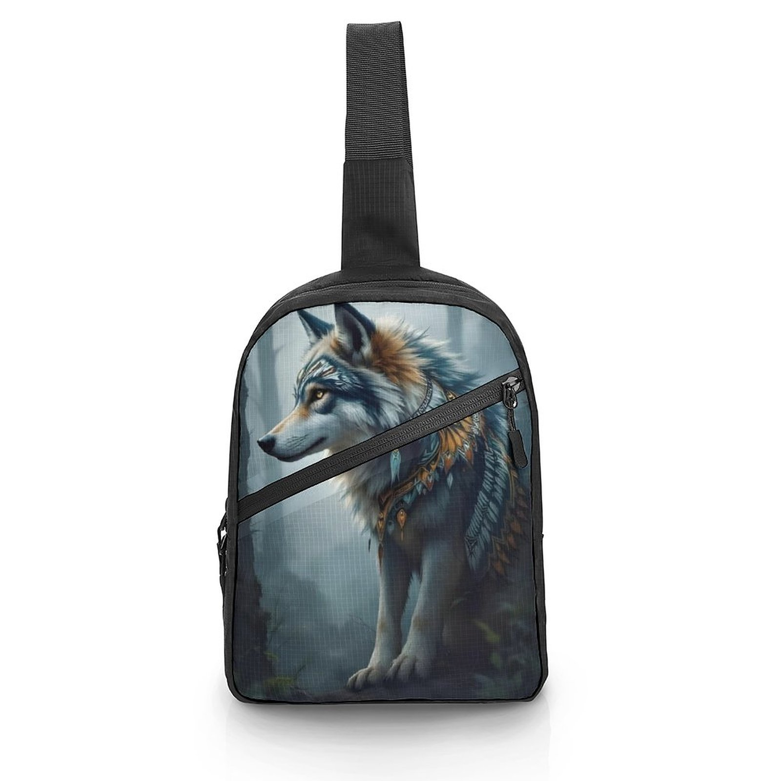 First Nations Indigenous Native Wolf Shoulder Bag For Sale