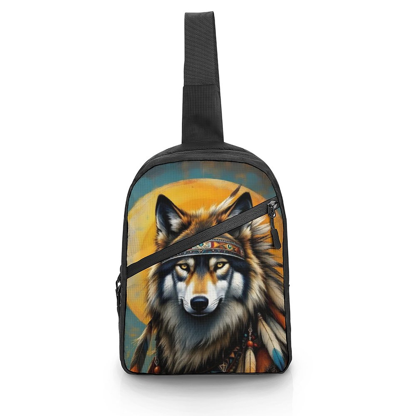 First Nations Indigenous Native Wolf Shoulder Bag For Sale