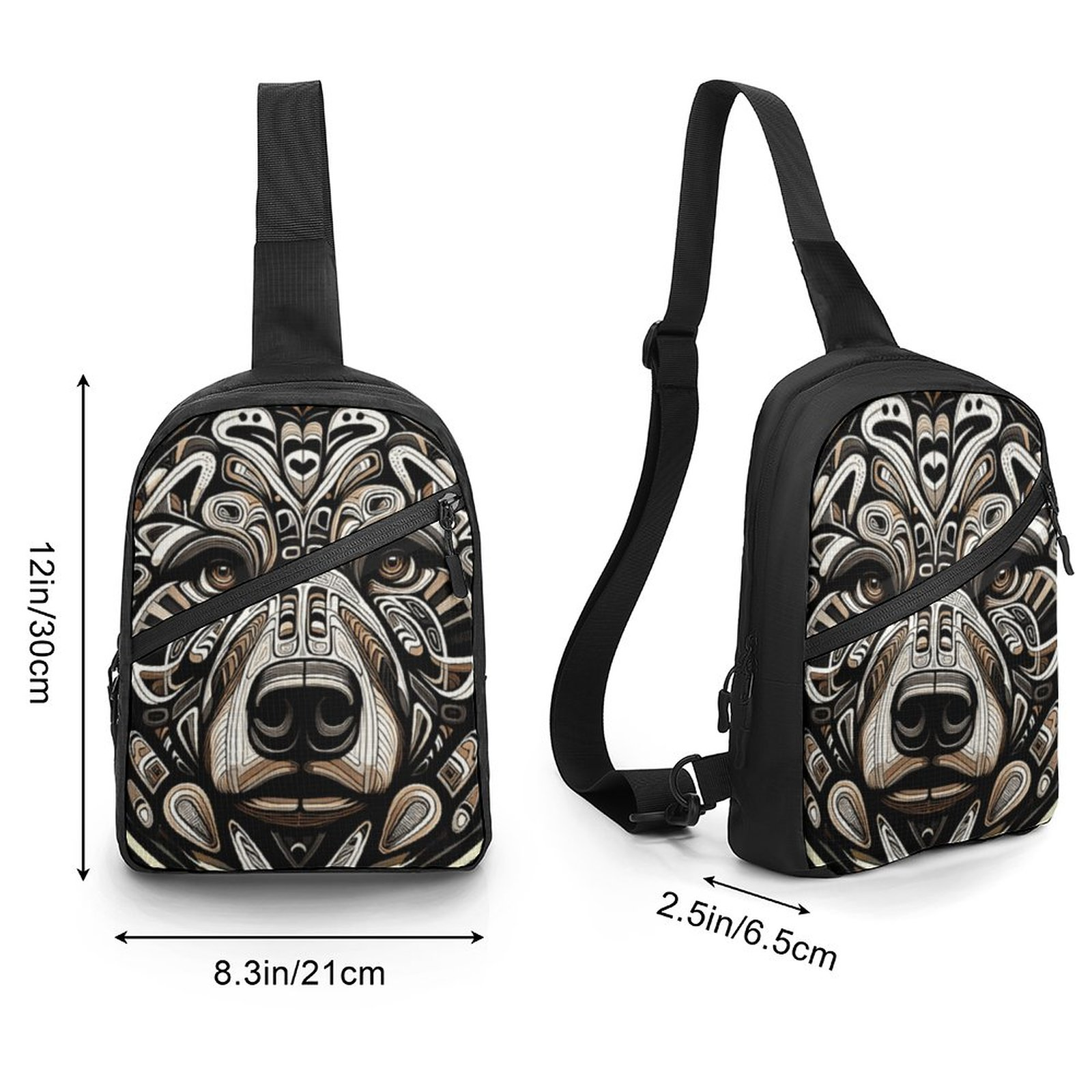 Native Bear Crossbody Sling Bag - Image 3