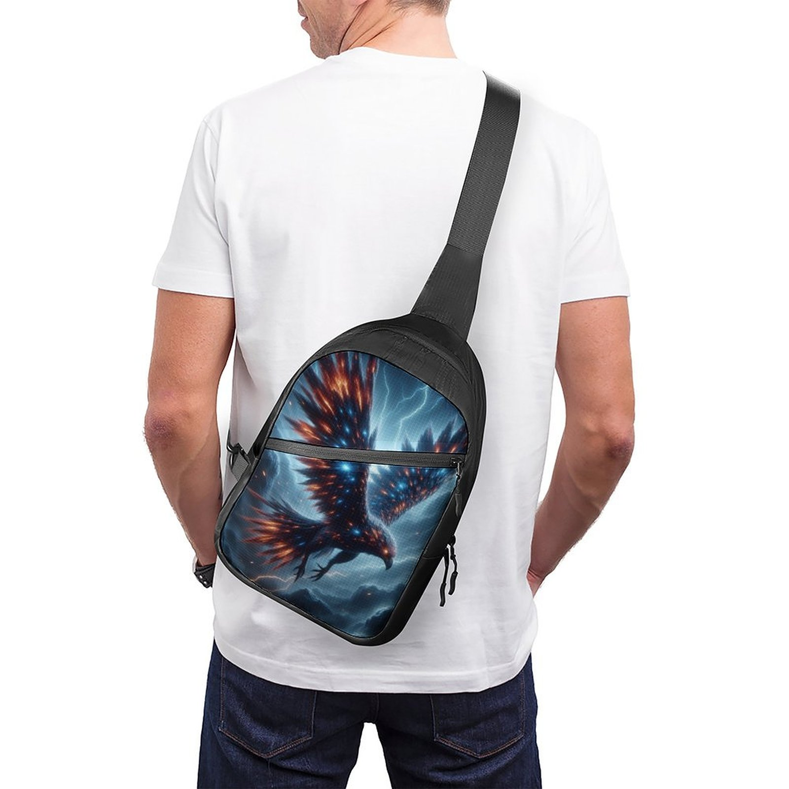 Native Eagle Thunderbird Crossbody Sling Bag - Image 2